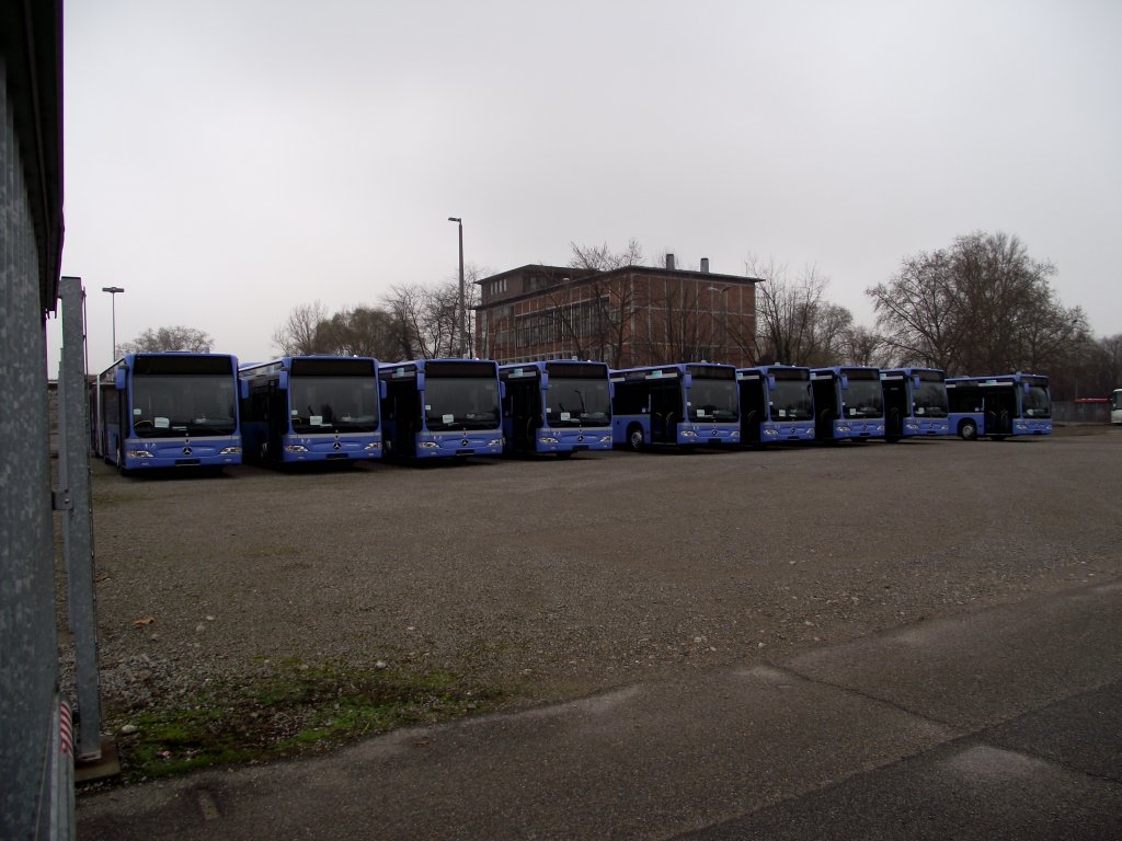 Mercedes Benz Citaro C1 Facelift Parade. Diese Busse sind fr Mnchen gedacht am 28.01.11
