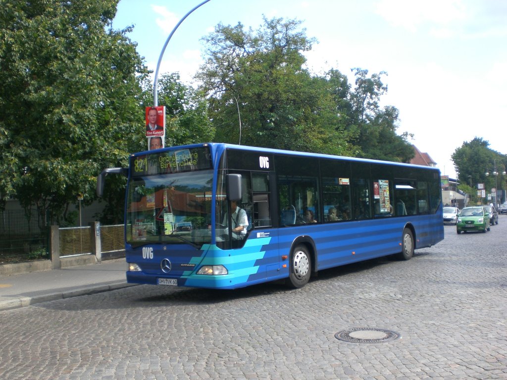 Mercedes-Benz O 530 I (Citaro) auf der Linie 821 nach Oranienburg Birkenallee am S-Bahnhof Oranienburg.