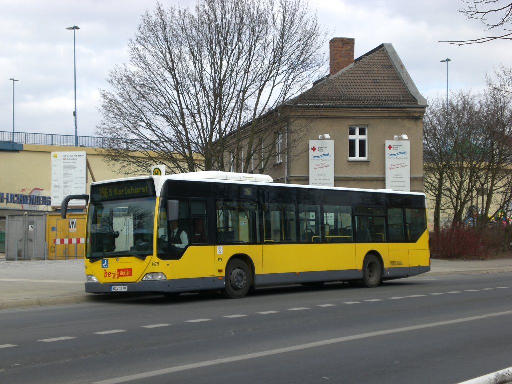 Mercedes-Benz O 530 I (Citaro) auf der Linie 296 nach S-Bahnhof Karlshorst am S+U Bahnhof Lichtenberg.