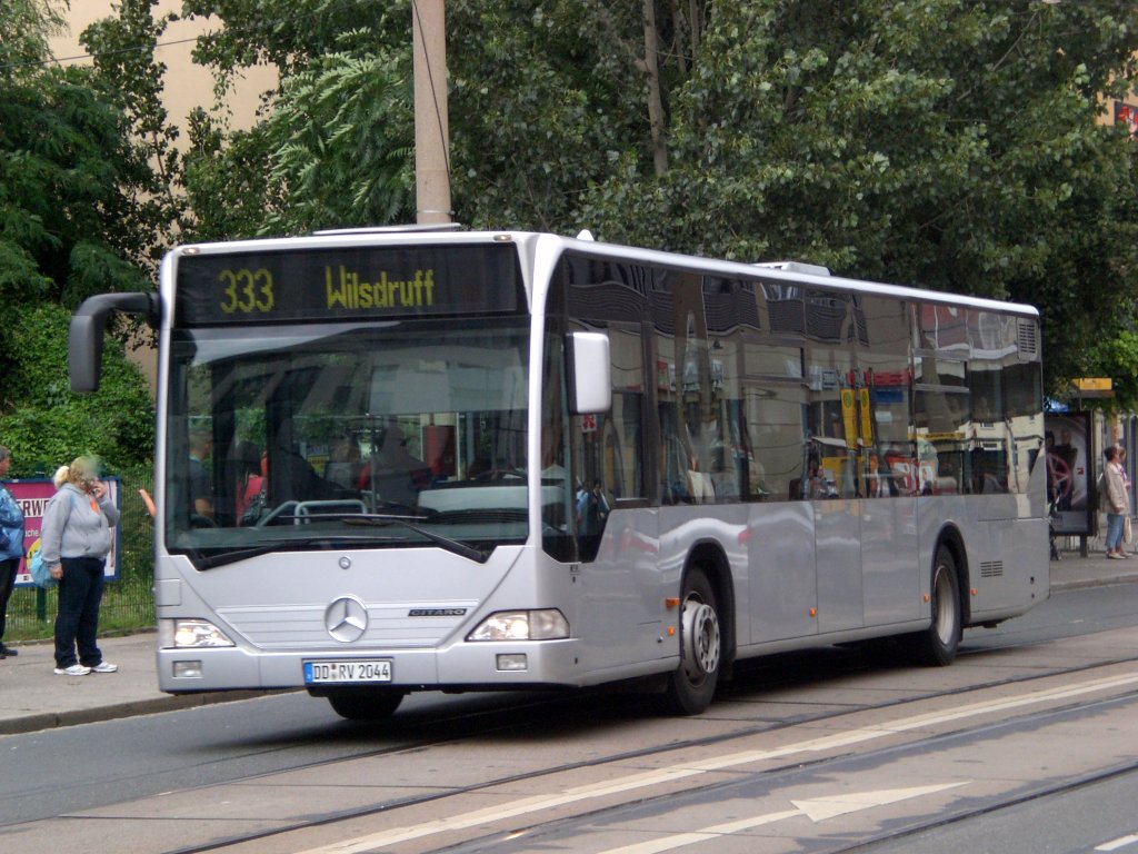 Mercedes-Benz O 530 I (Citaro) auf der Linie 333 nach Wilsdruff an der Haltestelle Lbtau.