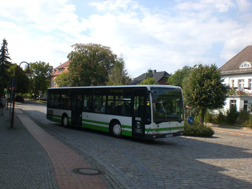 Mercedes-Benz O 530 I  (Citaro) auf der Linie 580 nach Belzig Am Betriebshof am Bahnhof Belzig.