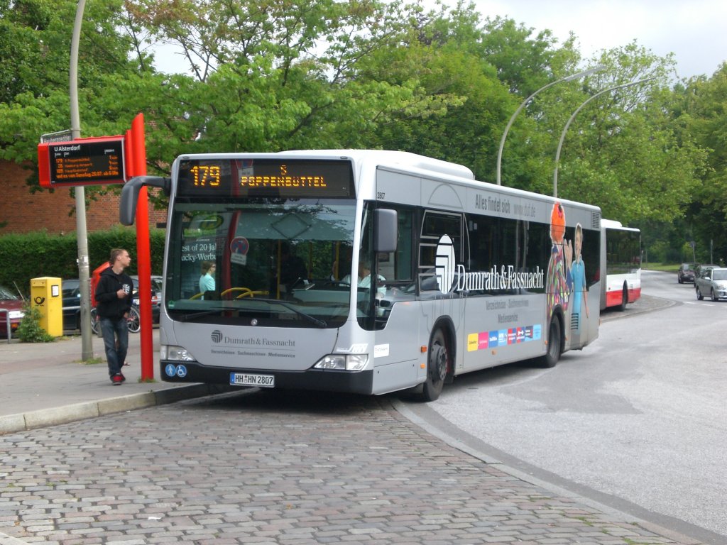 Mercedes-Benz O 530 II (Citaro Facelift) auf der Linie 179 nach S-Bahnhof Poopenbttel am U-Bahnhof Alsterdorf.