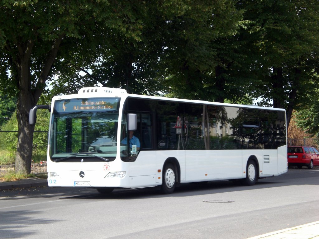 Mercedes-Benz O 530 II (Citaro Facelift) auf der Linie 4 nach Schnwalde am ZOB/Bahnhof.