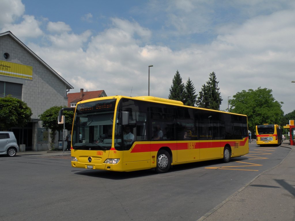 Mercedes Citaro der BLT mit der Betriebsnummer 76 in Bottmingen. Die Aufnahme stammt vom 04.06.2011.