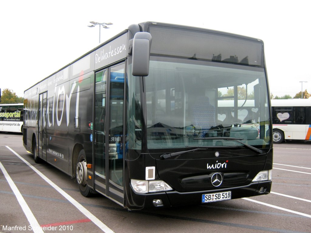 Mercedes Citaro Bus. Das Foto habe ich am 07.10.2010 in Saarbrcken gemacht.