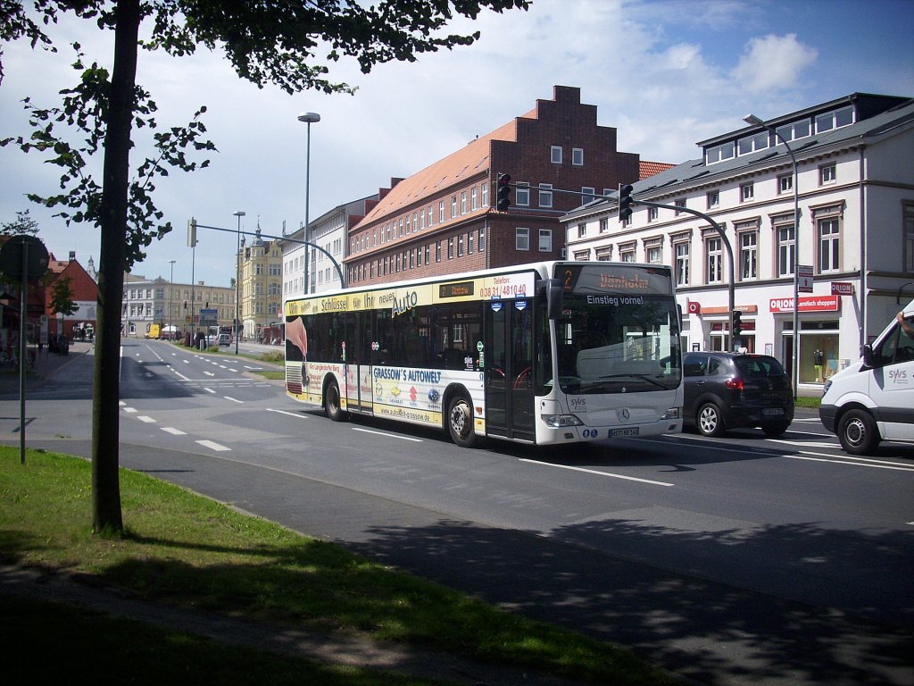 Mercedes Citaro II der Stadtwerke Stralsund (SWS) in Stralsund am 16.07.2012 

