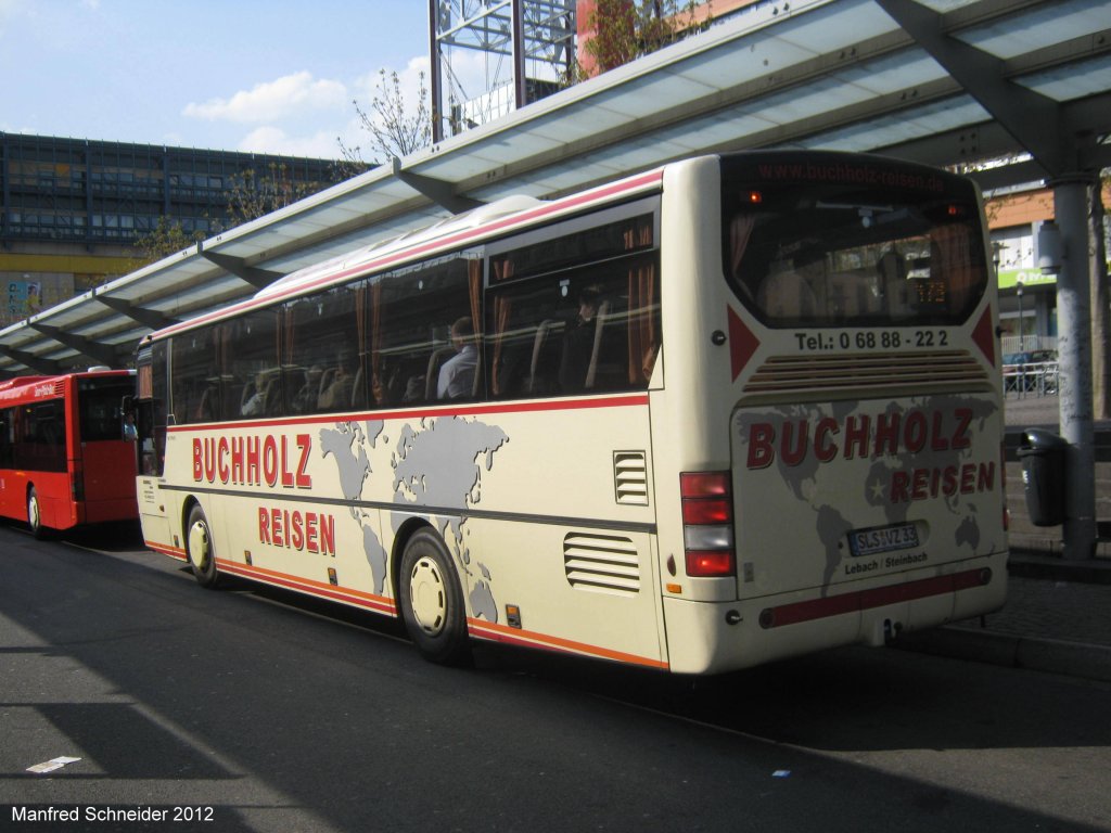 Neoplan Bus der Firma Buchholz Reisen aus Saarlouis im Saarland. Das Foto habe ich im April 2012 gemacht.
