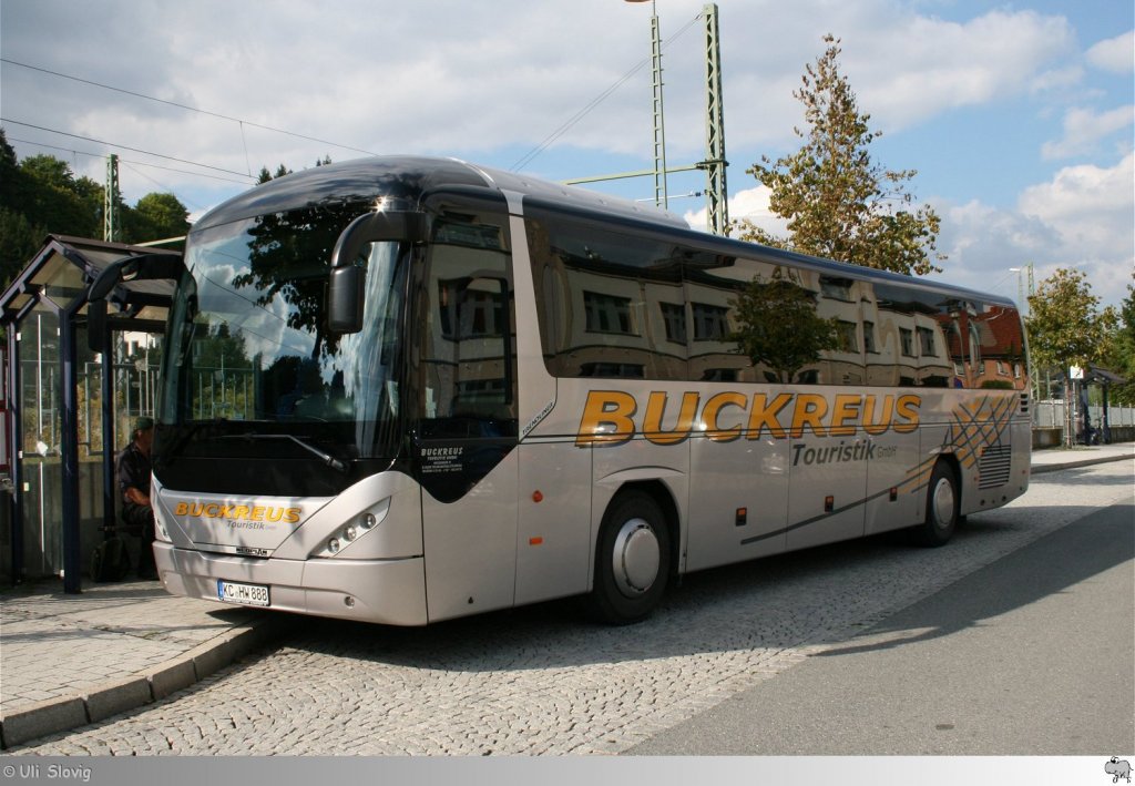 Neoplan Trendliner  Buckreus Touristik GmbH , aufgenommen am 13. September 2012 in Kronach