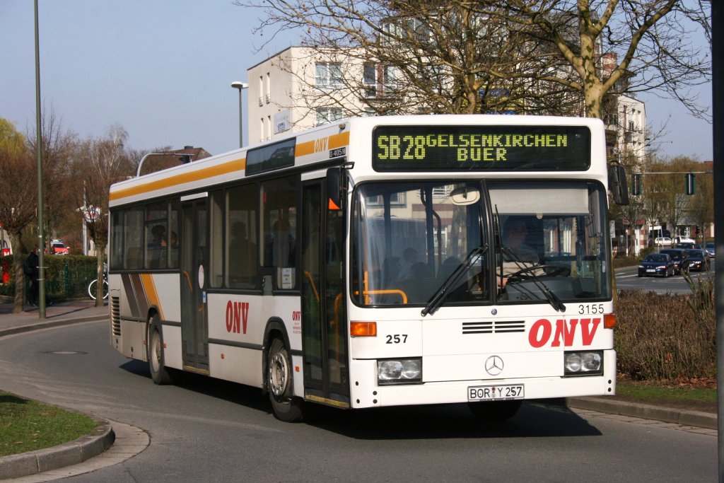 ONV 257 (BOR Y 257) mit der Linie SB28 am ZOB Dorsten.
5.4.2010