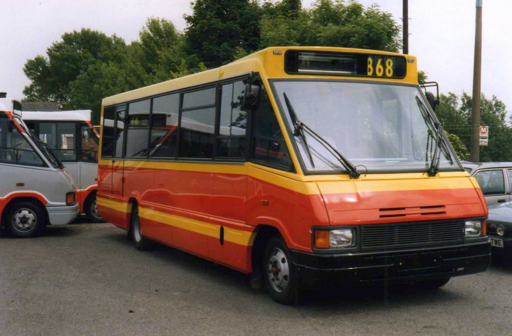 Optare Metrorider 4 MR31, aufgenommen im Juni 1997 auf dem Werksgelnde von Optare.