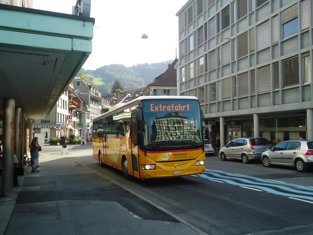 PostAuto Bern (Fahrschule) - BE 641'502 - Irisbus am 22. August 2011 in Thun, Kuhbrcke