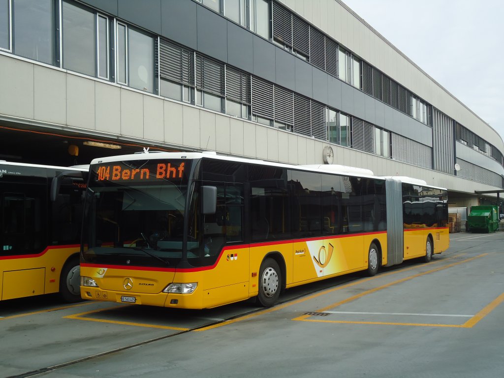 PostAuto Bern - Nr. 636/BE 560'405 - Mercedes Citaro am 9. Januar 2012 in Bern, Postautostation