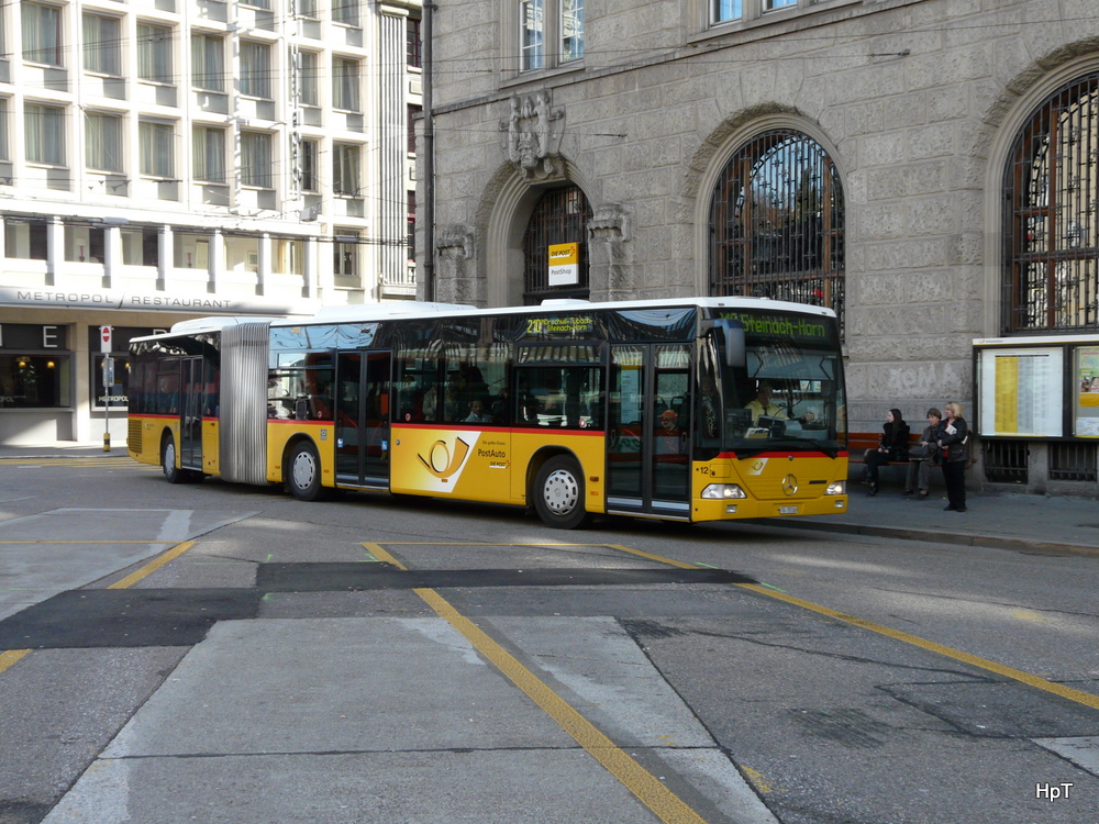 Postauto - Mercedes Citaro TG 75706 bei den Bushaltestellen vor dem Bahnhof St.Gallen am 14.11.2010

