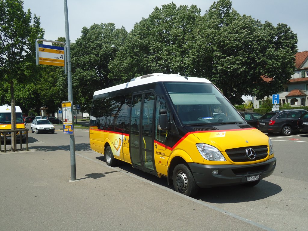 PostAuto Ostschweiz - TG 103'556 - Mercedes am 27. Mai 2012 beim Bahnhof Weinfelden