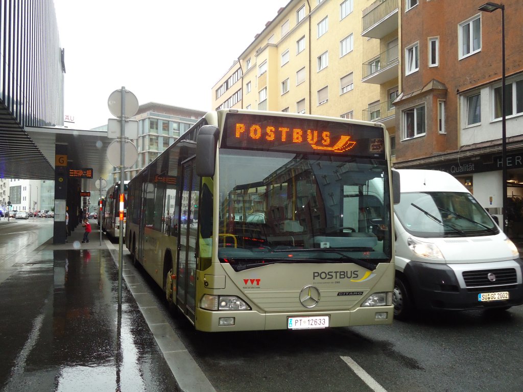 Postbus PT 12'633 Mercedes Citaro am 11. August 2010 Innsbruck, Bahnhof