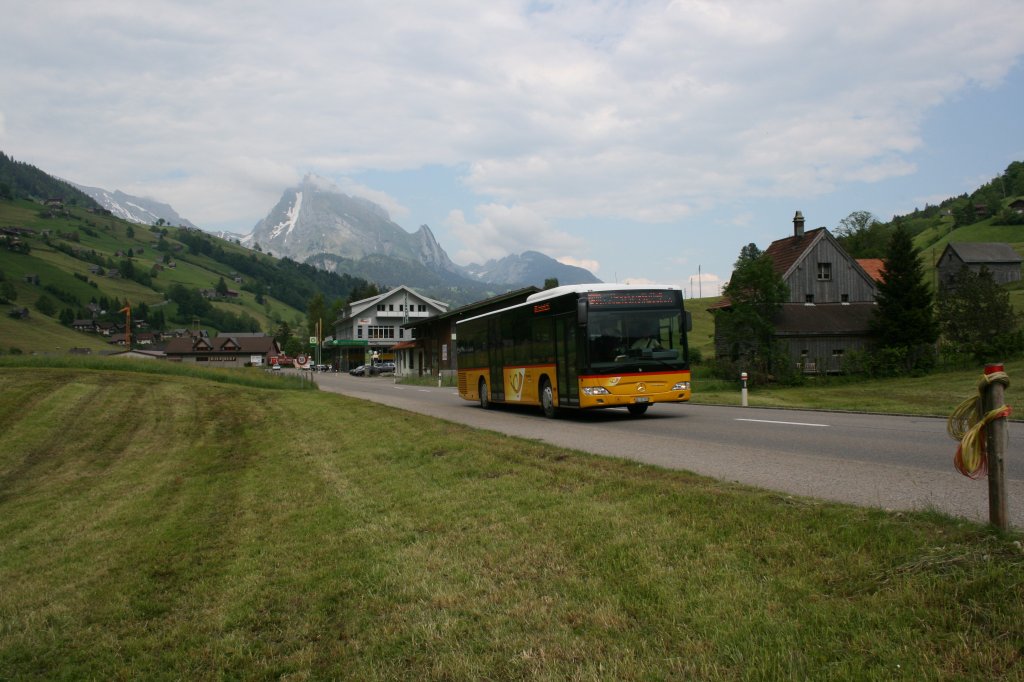 PU Abderhalden, Wildhaus, SG 332'303 (MB Citaro Facelift , 2010) am 6.6.2010 unterwegs zwischen Alt St. Johann und Starkenbach.