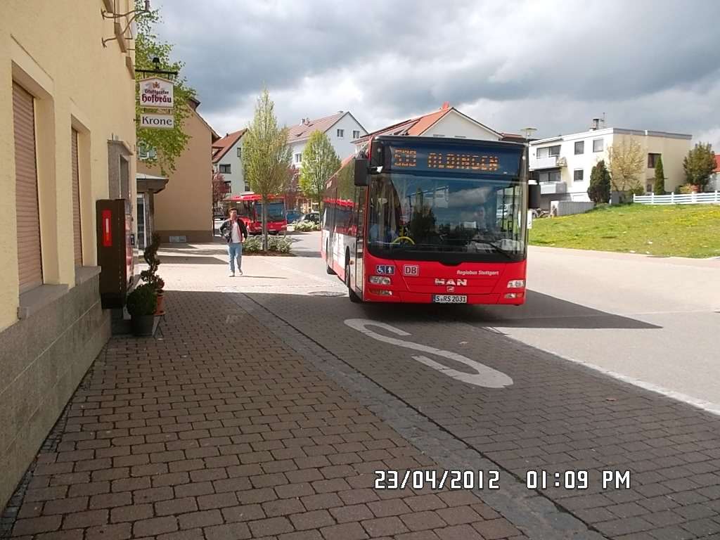 S-RS 2031 MAN DB Regiobus-Stuttgart in Mglingen unterwegs