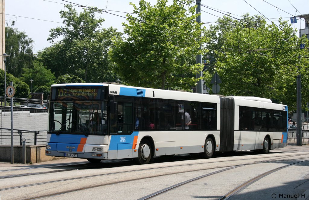 Saar Bus (SB A 5677).
Saarbrcken HBF, 2.7.2010.