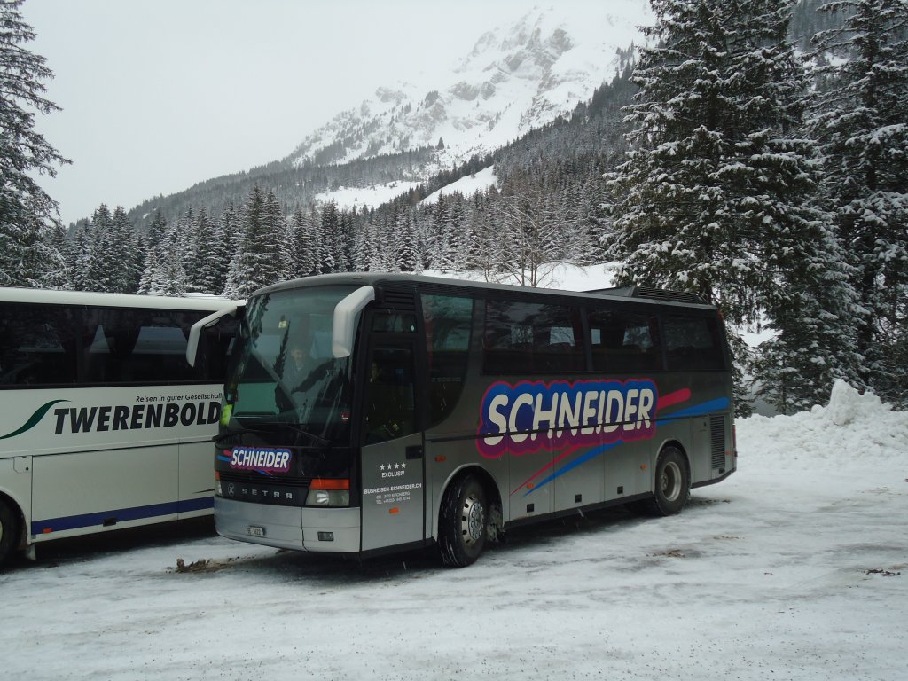Schneider, Kirchberg - BE 3622 - Setra am 7. Januar 2012 in Adelboden, Unter dem Birg