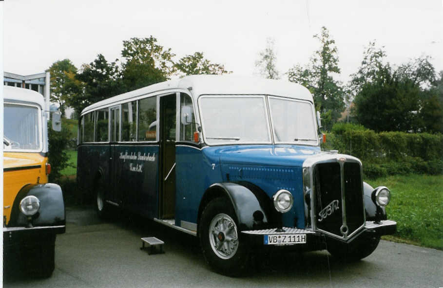 Schweizer Fahrzeuge in Deutschland: Kraftverkehr Lauterbach - VB-Z 111H - FBW/Tscher (ex VZO Grningen Nr. 7) am 3. Oktober 1998 am Jubilumg 50 Jahre VZO in Rti