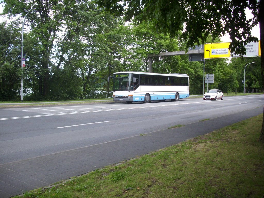 Setra 315 UL der Kraftverkehrsgesellschaft mbH Ribnitz-Damgarten in Stralsund am 28.06.2012

