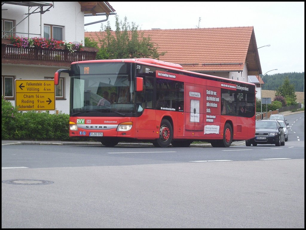Setra 415 NF von Ostbayernbus in Michelsneukirchen am 20.07.2012

