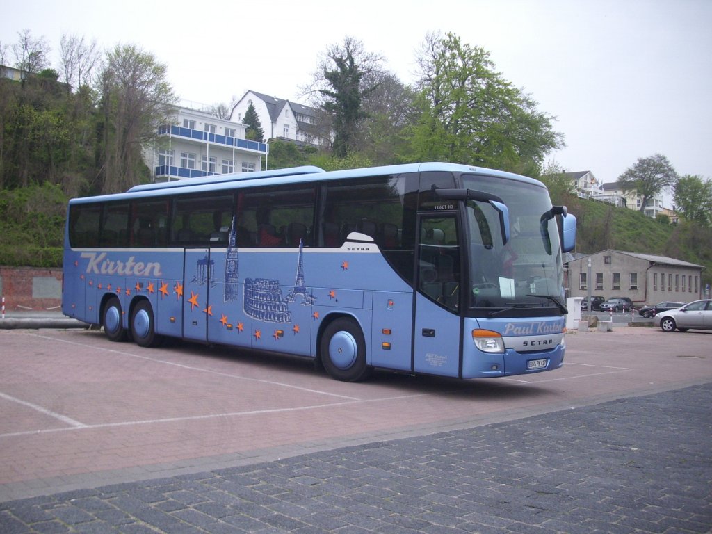 Setra 416 GT-HD von Krten aus Deutschland im Stadthafen Sassnitz am 04.05.2012