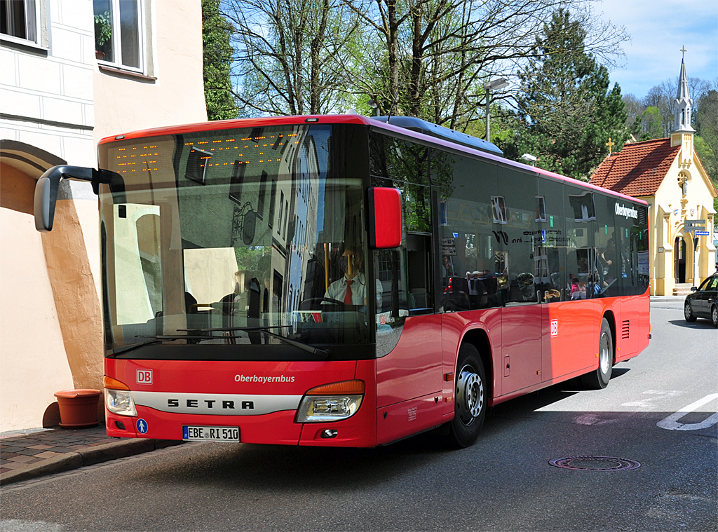 Setra der  DB Oberbayernbus  in Wasserburg - 27.04.2012