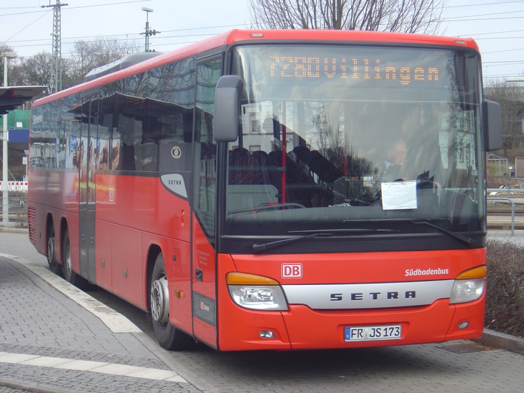 Setra S 417 UL  Sdbadenbus  FR-JS 173, Villingen 14.03.2011