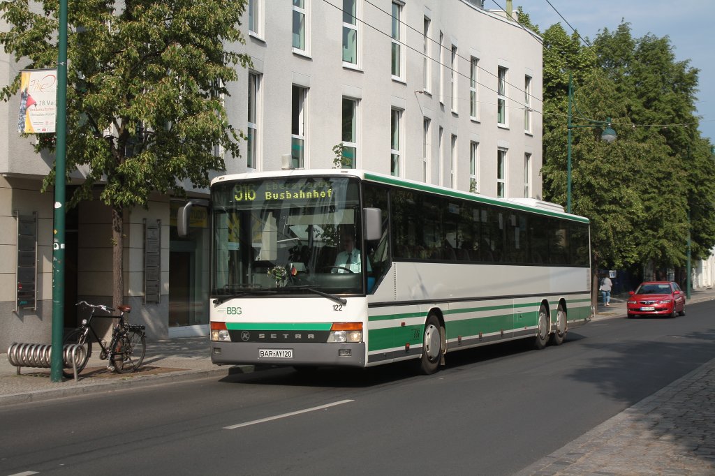 Setra berlandbus, Wagen 122 der BBG-Eberswalde in Eberswalde (Stadt) am 19.05.2011.  


