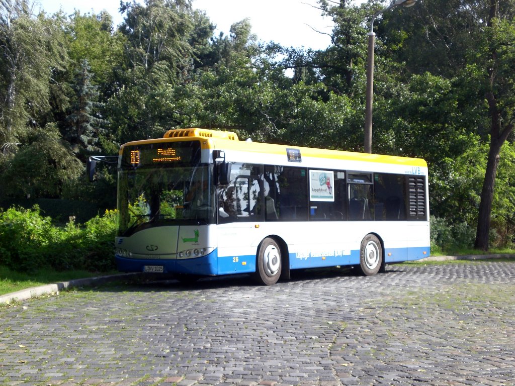 Solaris Alpino auf der Linie 83 nach Plauig an der Haltestelle Thekla.