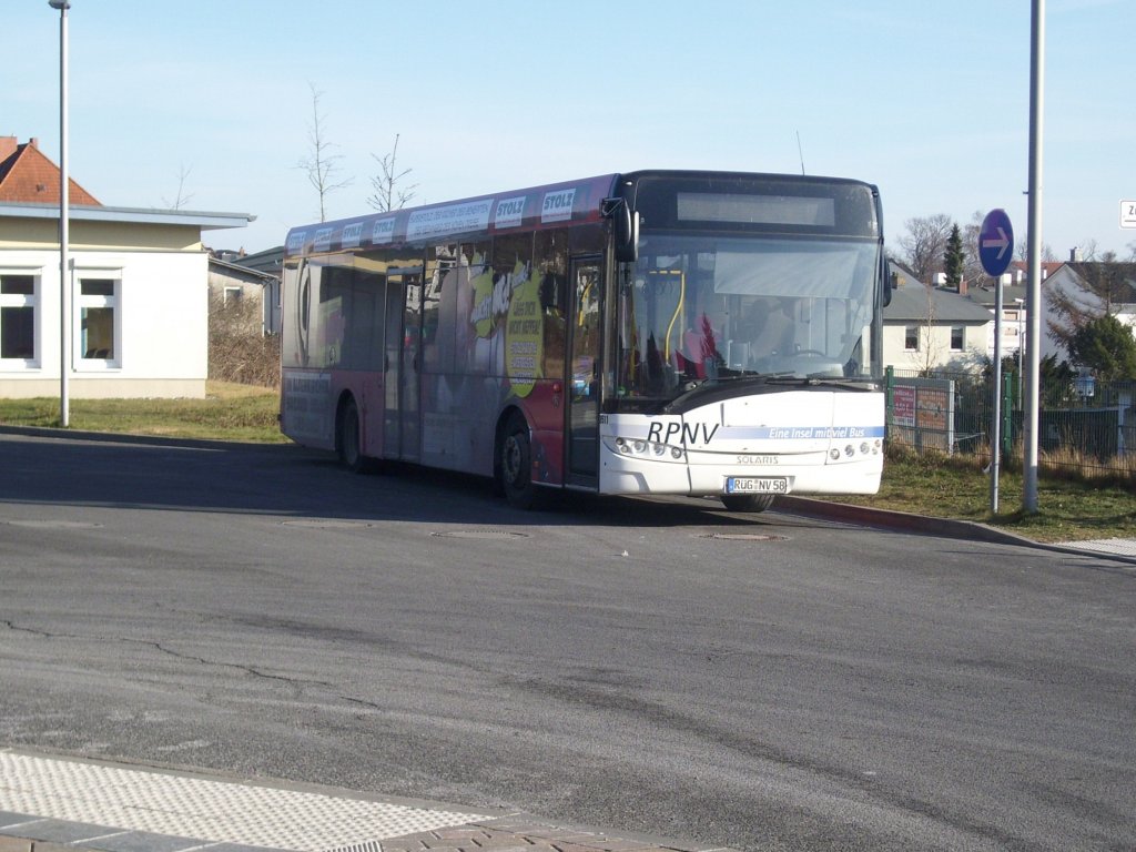 Solaris Urbino 12 der RPNV in Sasnitz am 31.01.2012

