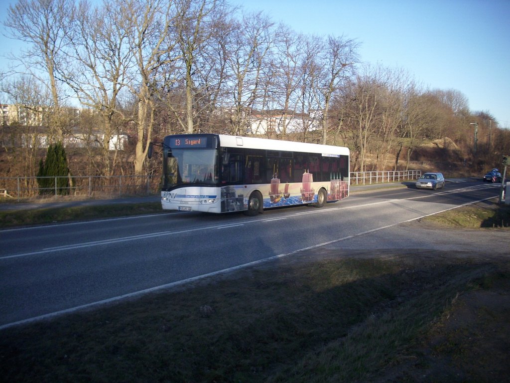 Solaris Urbino 12 der RPNV in Sassnitz am 12.03.2012 


