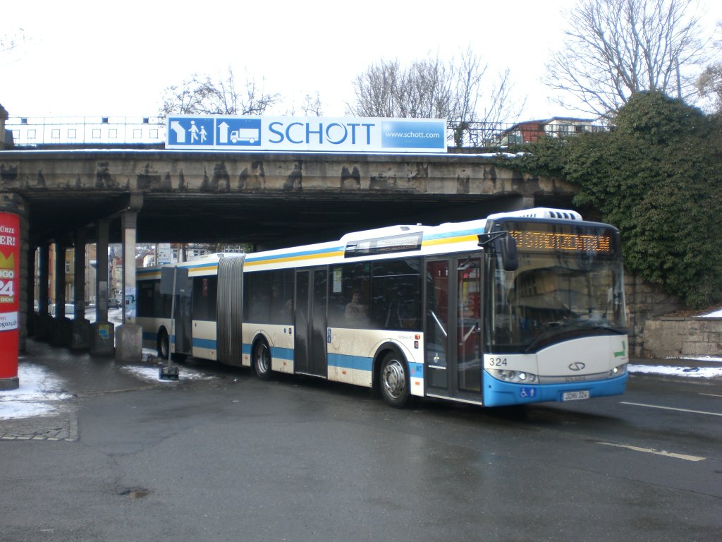 Solaris Urbino auf der Linie 10 nach Stadtzentrum an der Haltestelle Westbahnhofstrae.