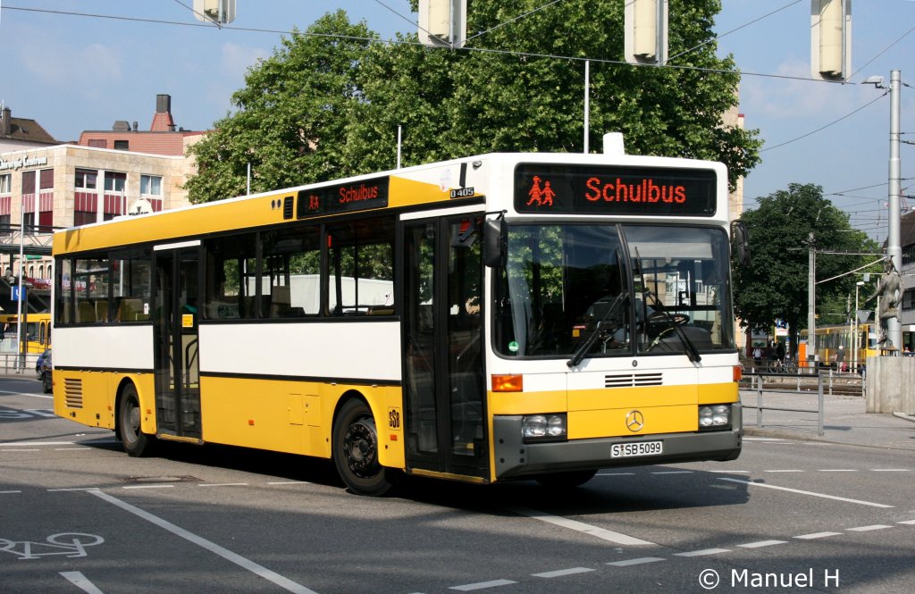 SSB (S SB 5099) unterwegs in Stuttgart Bad Cannstadtt als Schulbus am 28.6.2010.