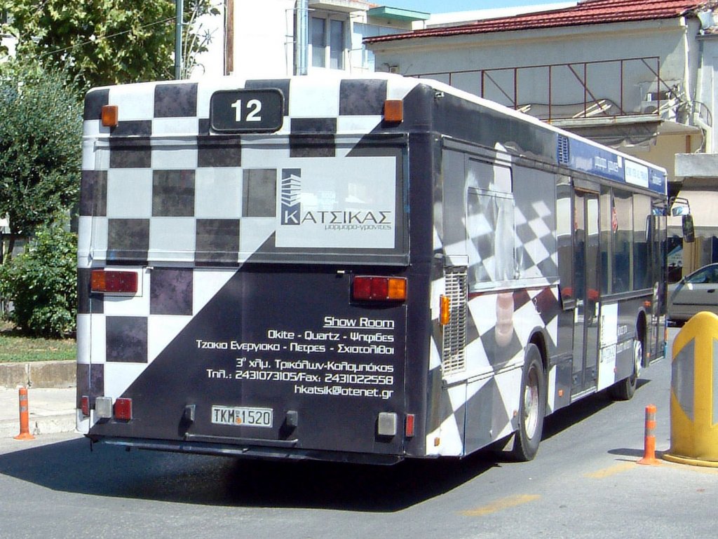 Stadt-Bus von Trikala  Schachbrett 