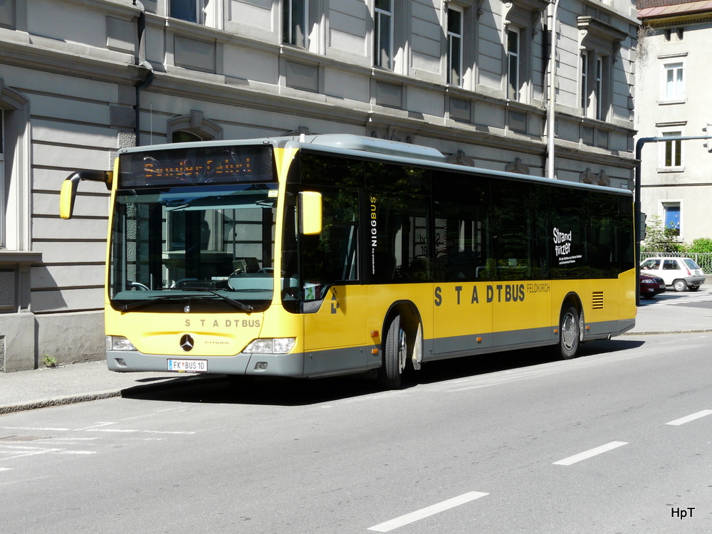 StadtBus Feldkich - Mercedes Citaro FK.Bus 10 unterwegs auf Sonderfahrt in der Stadt Feldkich am 24.05.2011