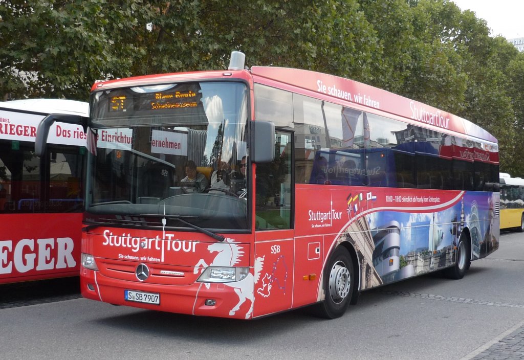Stadtrundfahrt-Bus der SSB in Stuttgart, am Schloplatz. 13.09.2012