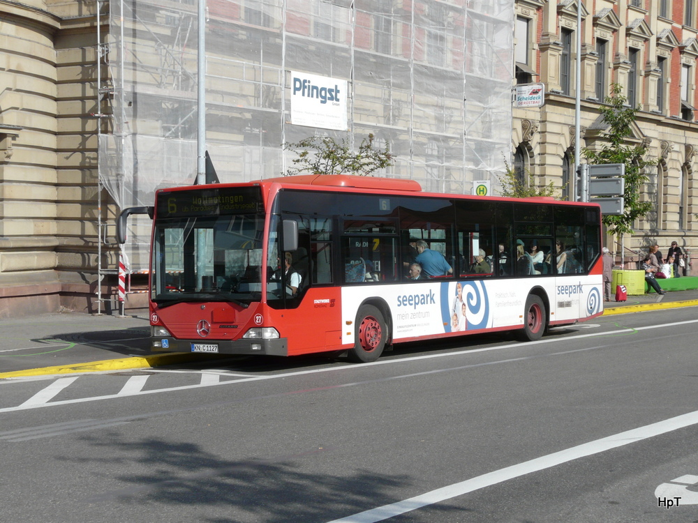 Stadtwerke Konstanz - Mercedes Citaro Nr.27 unterwegs auf der Linie 6 in Konstanz am 13.09.2012