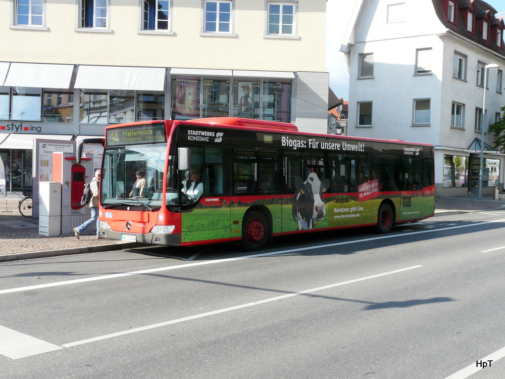 Stadtwerke Konstanz - Mercedes Citaro Nr.64 unterwegs auf der Linie 14 in Konstanz am 13.09.2012