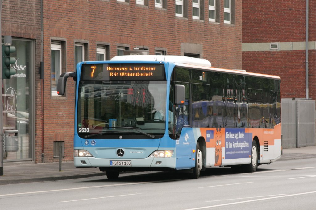 SWM 2630 (MS ST 160) mit Werbung fr den WDR.
Aufgenommen auf der Eisenbahnstr. am 27.6.2009.