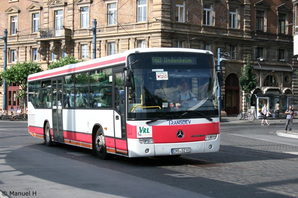 Transdev (EMS SZ 61) .
Mainz HBF, 30.6.2010.