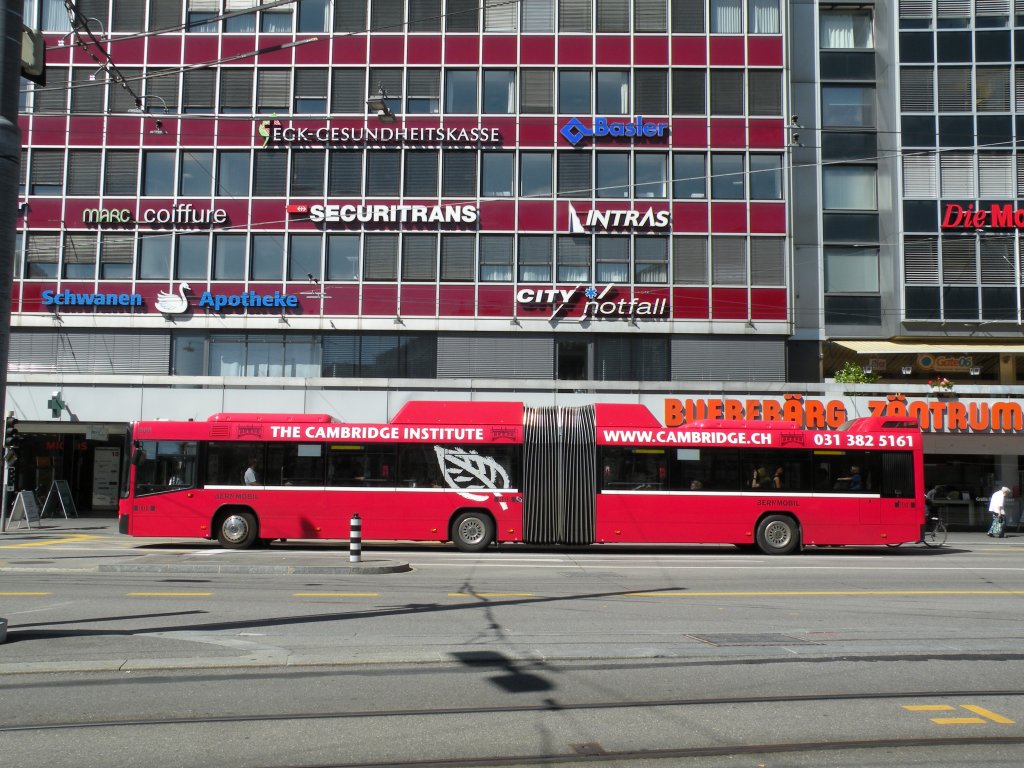 Volvo Bus mit der Betriebsnummer 808 auf der Linie 12 beim Bubenbergplatz. Die Aufnahme stammt vom 26.08.2010.