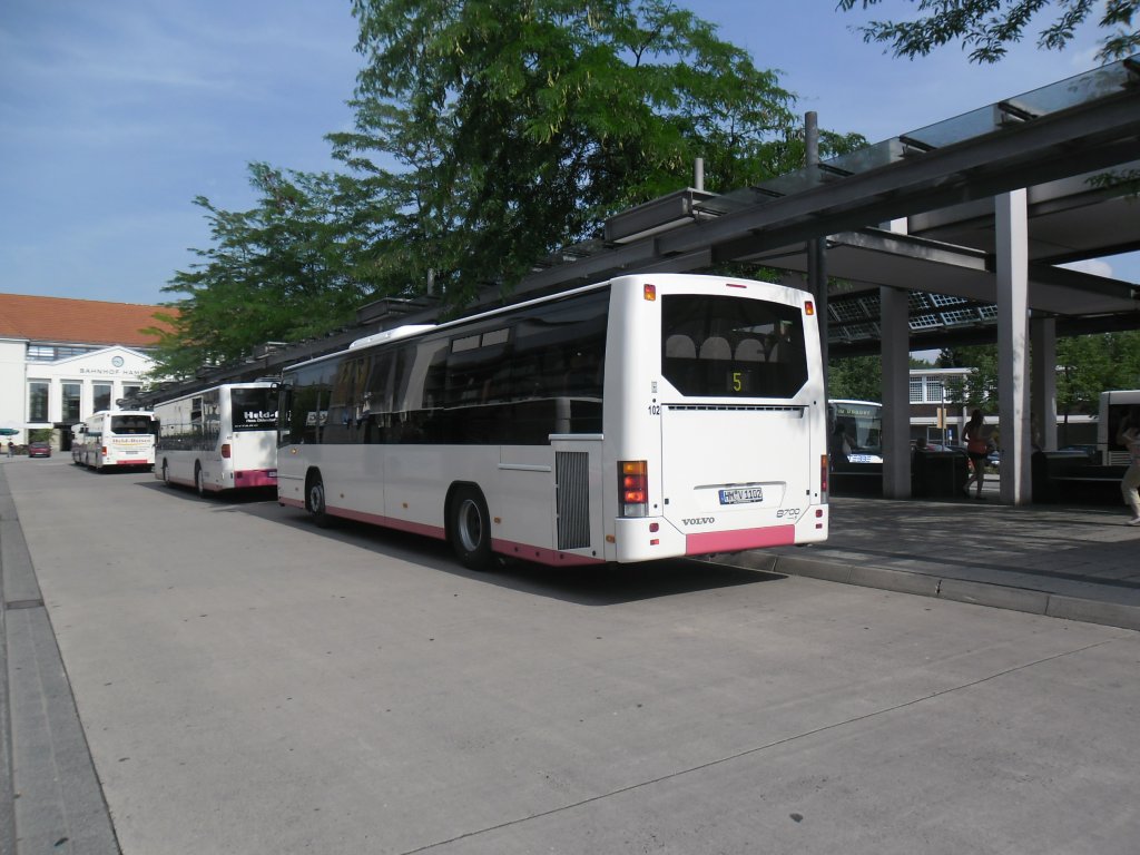 Volvo Stadtbus,am ZOB in Hameln am 12.07.2011.