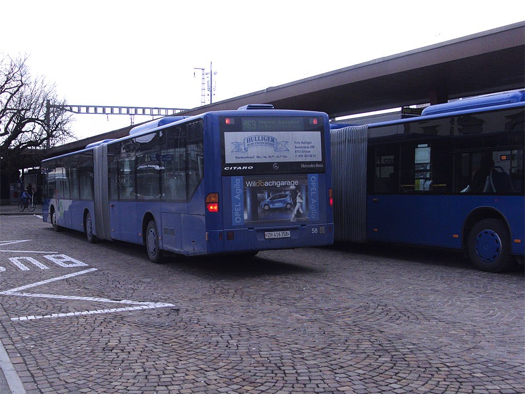 VZO-Mercedes Citaro NR.58 am Wetzikon,Bahnhof am 13.3.10 