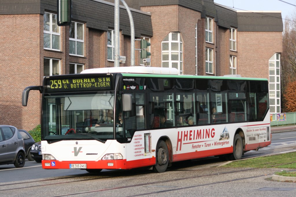 Wagen 2461 (RE VS 2461) mit Werbung fr Heiming Fenster Tren.
Aufgenommen an der Buererstr in Gelsenkirchen Horst.