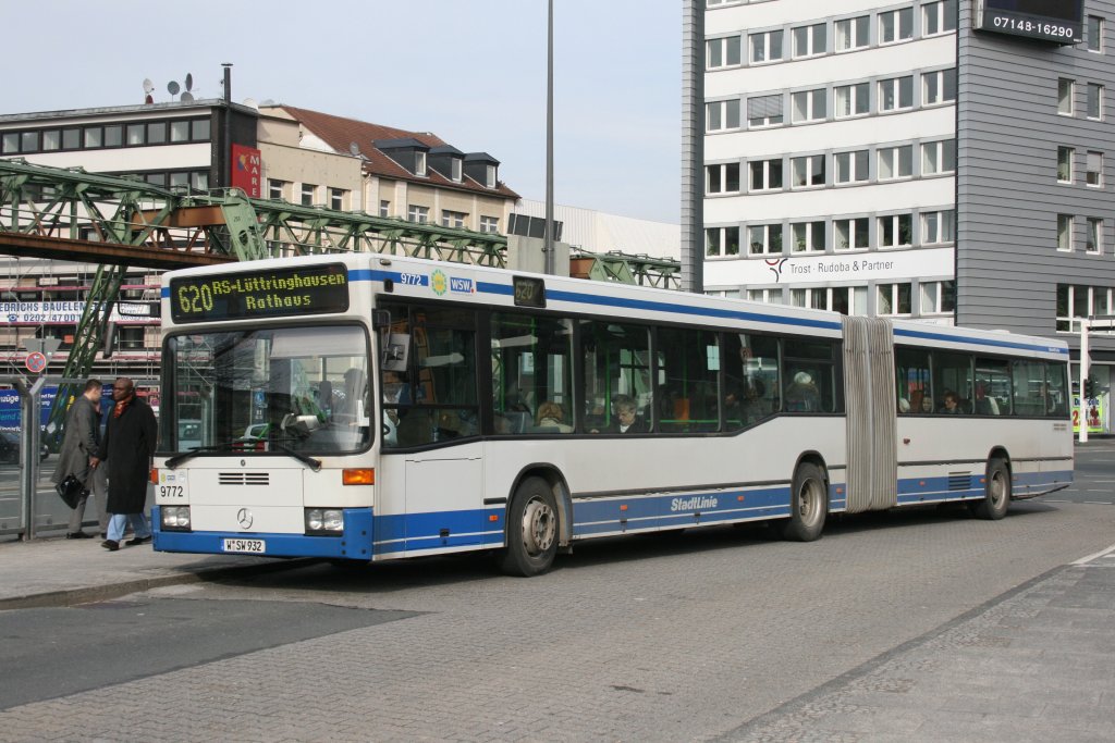 WSW 9772 (W SW 932) am HBF Wuppertal, 17.3.2010.
