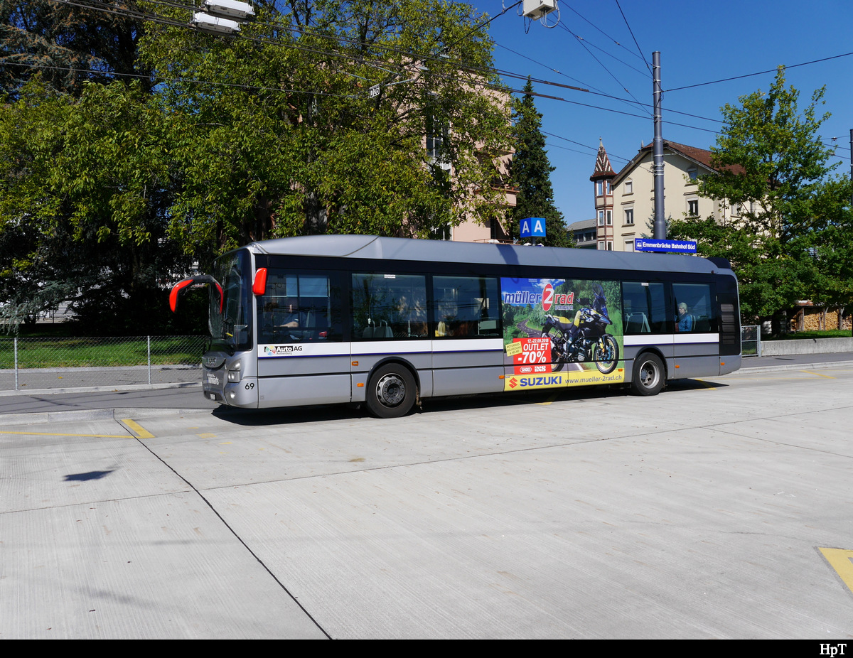 AAGR - Iveco Irisbus Nr.69 LU 15772 unterwegs in Emmenbrücke am 25.09.2018