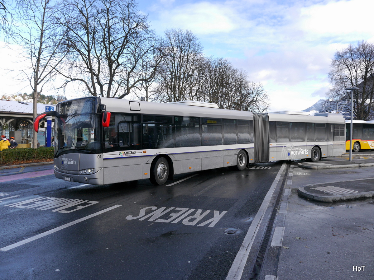 AAGR - Solaris Nr.1  LU  420 unterwegs in Luzern am 09.12.2017
