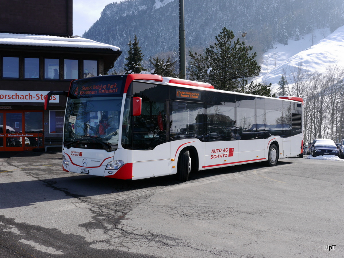 AAGS - Mercedes Citaro Nr.9  SZ 5809 unterwegs auf der Linie 4 in Morschach am 27.02.2016